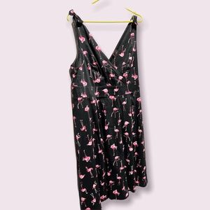 Torrid plus sizepink flamingos pinup dress